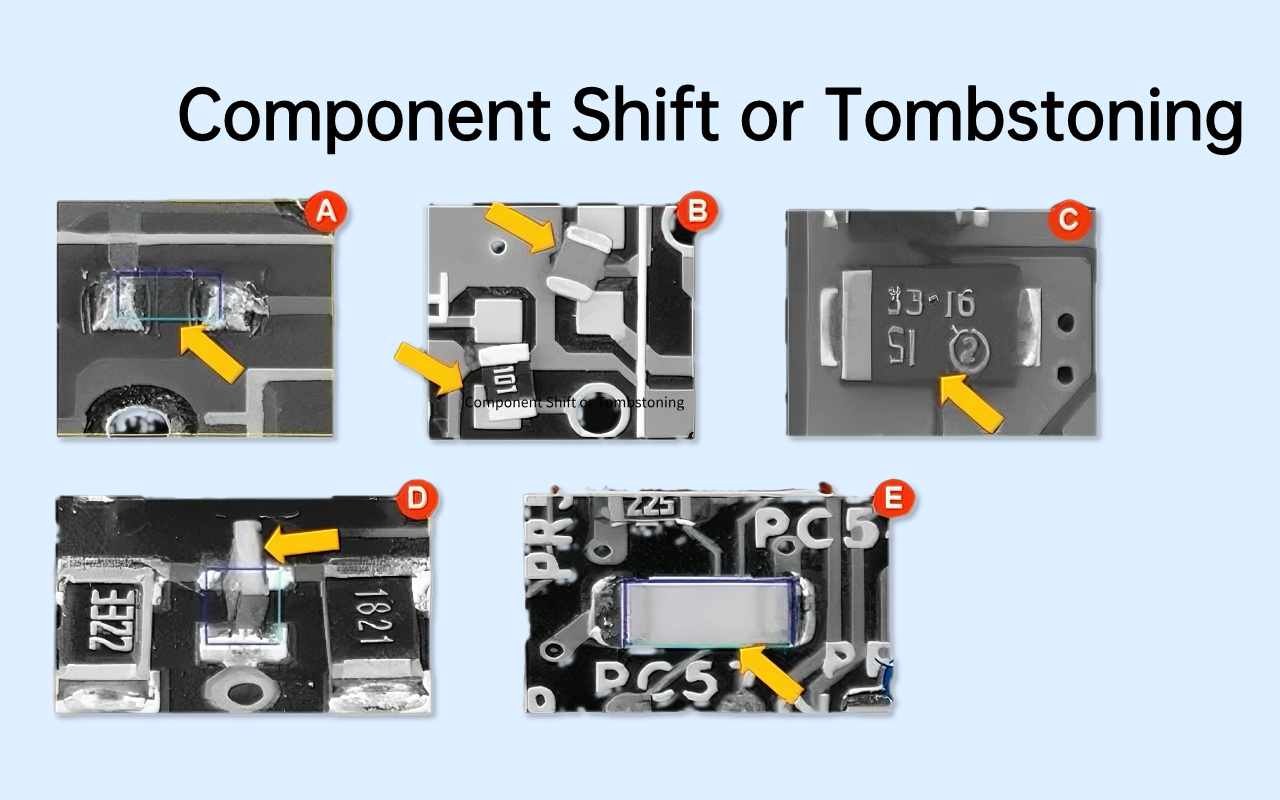 5. Defects AOI Excels At — Where X-ray Is Less Effective 5. Defeitos AOI são excelentes - onde o raio X é menos eficaz