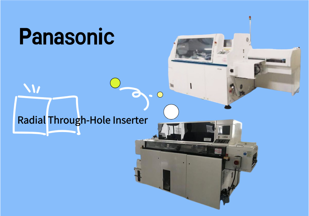 Panasonic Radial Through-Hole Inserter Insersor de furo passante radial Panasonic