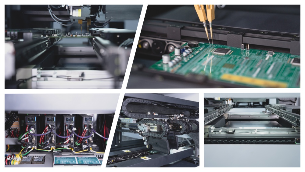 Features of Flying Probe Tester Recursos do testador de sonda voadora