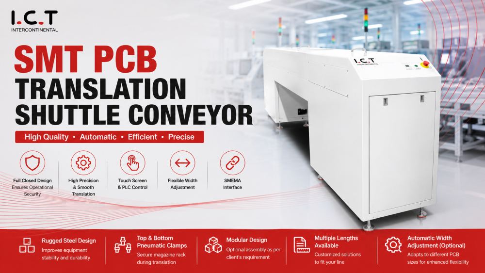 SMT PCB Translation Shuttle Conveyor SMT PCB Translation Shuttle Transportador SMT
