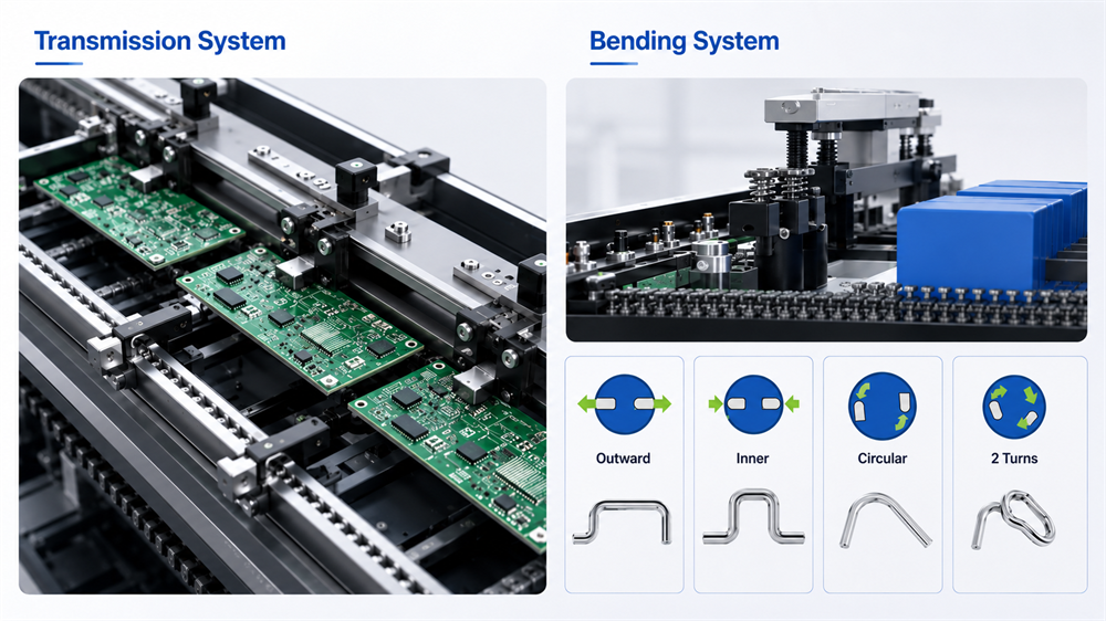 Transmission System And Bending System Sistema de transmissão e sistema de dobra