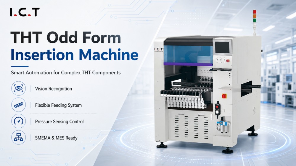 I.C.T THT odd form insertion machine I.C.T THT máquina de inserção de formulário estranho