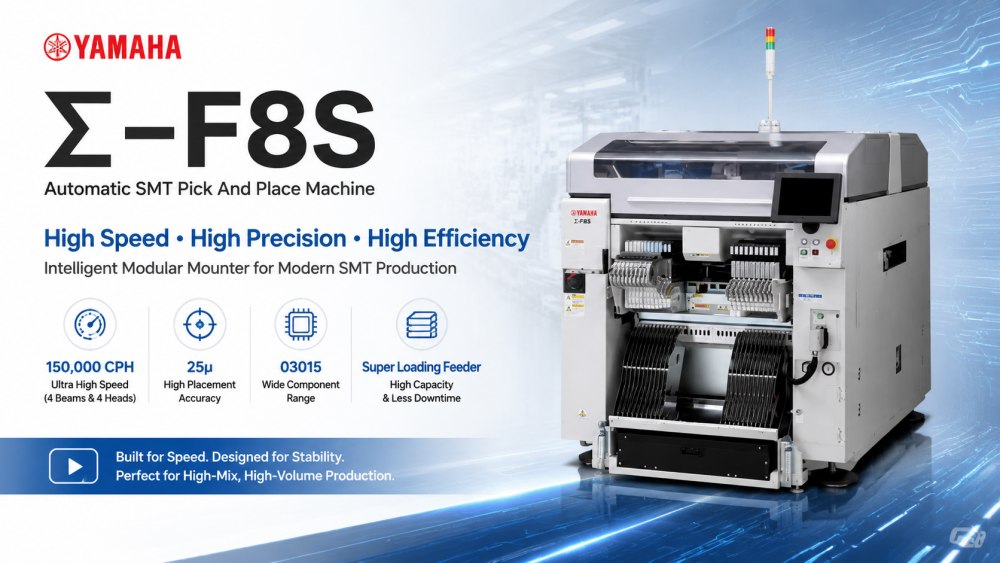 Yamaha Σ-F8S Pick and Place Machine Máquina de seleção e colocação Yamaha Σ-F8S