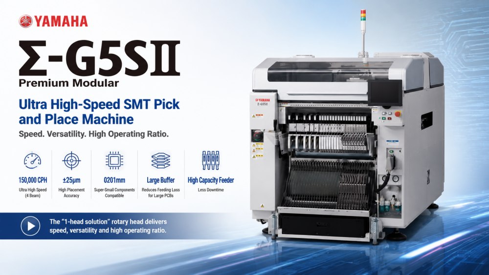 Yamaha Σ-G5SⅡ SMT Pick and Place Machine Máquina de escolha e colocação Yamaha Σ-G5SⅡ SMT