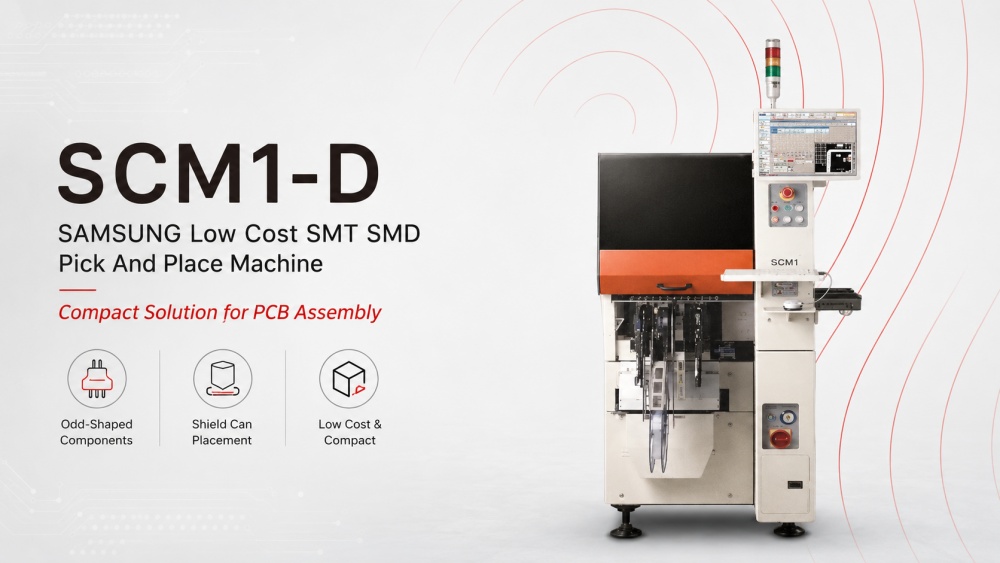 SCM1-D SAMSUNG Low Cost SMT SMD Pick And Place Machine SCM1-D SAMSUNG Máquina de coleta e colocação de baixo custo SMT SMD