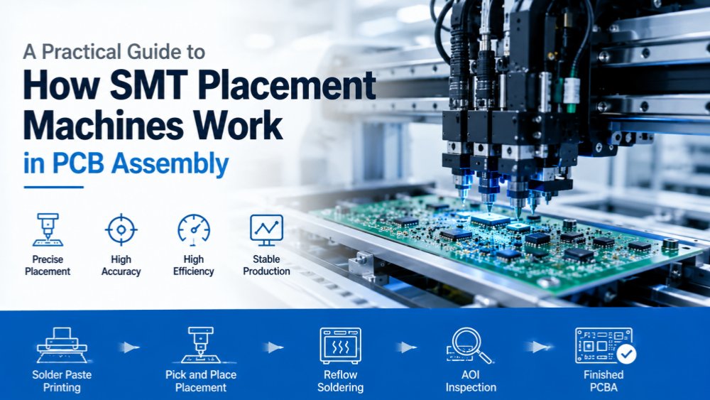 How SMT Placement Machines Work Como funcionam as máquinas de posicionamento SMT