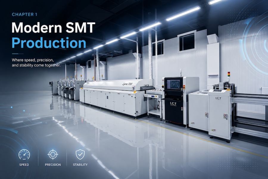 2-01 1. Why SMT Pick and Place Machines Matter in Modern PCB Assembly 2-01 1. Por que escolher e posicionar máquinas é importante na montagem PCB moderna