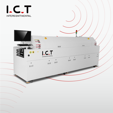 I.C.T-S6 |Máquina econômica de forno de refluxo sem chumbo de 6 zonas SMT Preço baixo