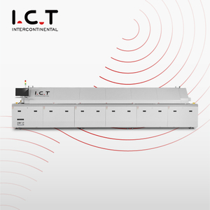 I.C.T-L12 |Forno de solda por refluxo de 12 zonas personalizado LED Forno de refluxo de nitrogênio