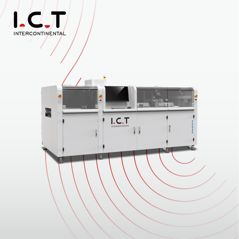 I.C.T-SS550P1 |Máquina de solda por onda seletiva totalmente automática on-line PCB com 2 potes de solda 