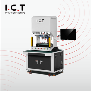 Máquina de teste em circuito PCB (ICT) na linha de montagem de componentes eletrônicos PCB