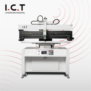 I.C.T |Impressora de tela de estêncil semiautomática a vácuo para aplicação de solda