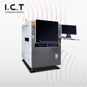I.C.T |Máquina de impressão de marcação a laser colorida de fibra de 20 watts com fonte ipg