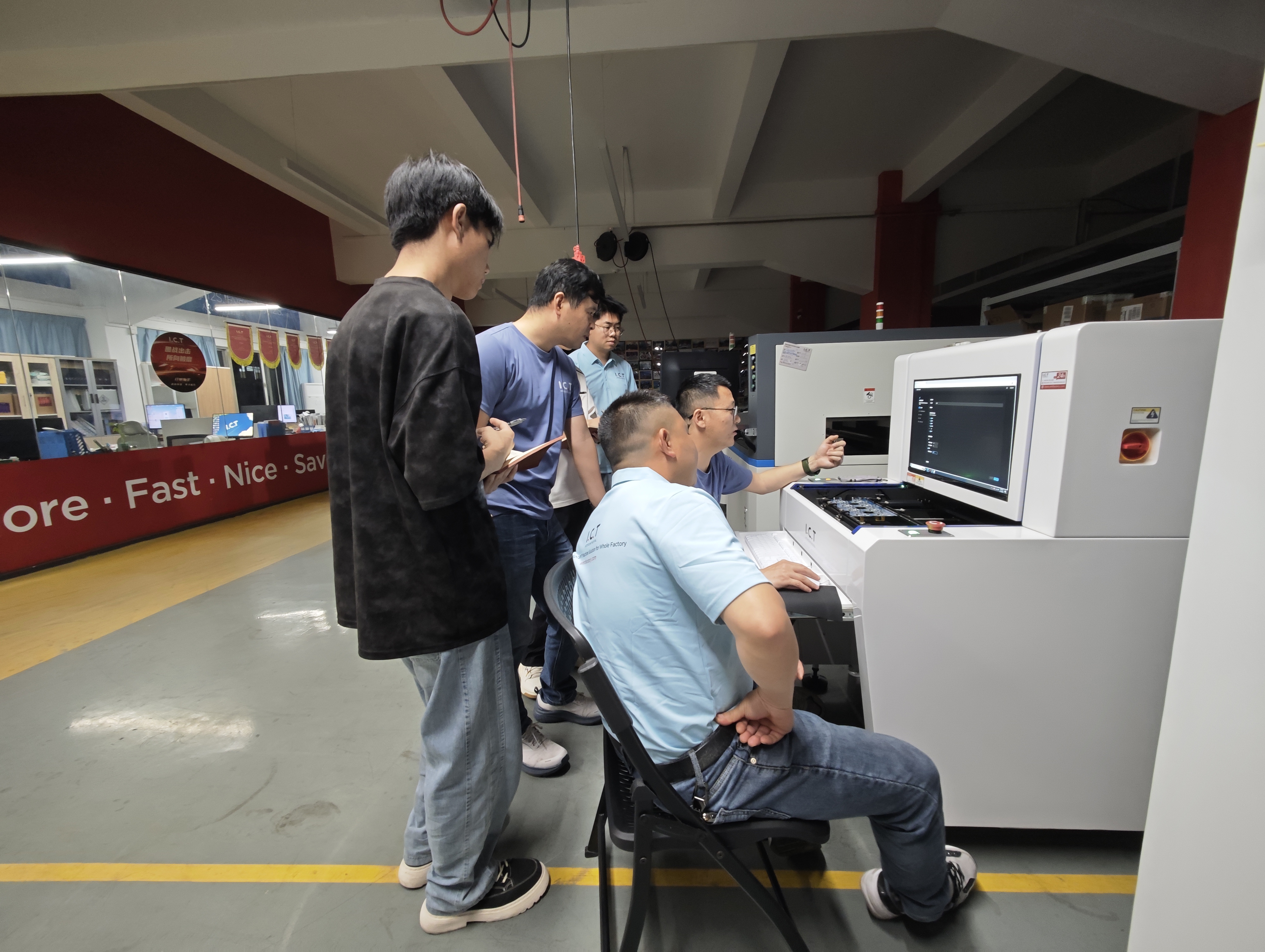 Treinamento AOI off-line no sistema I.C.T-V8