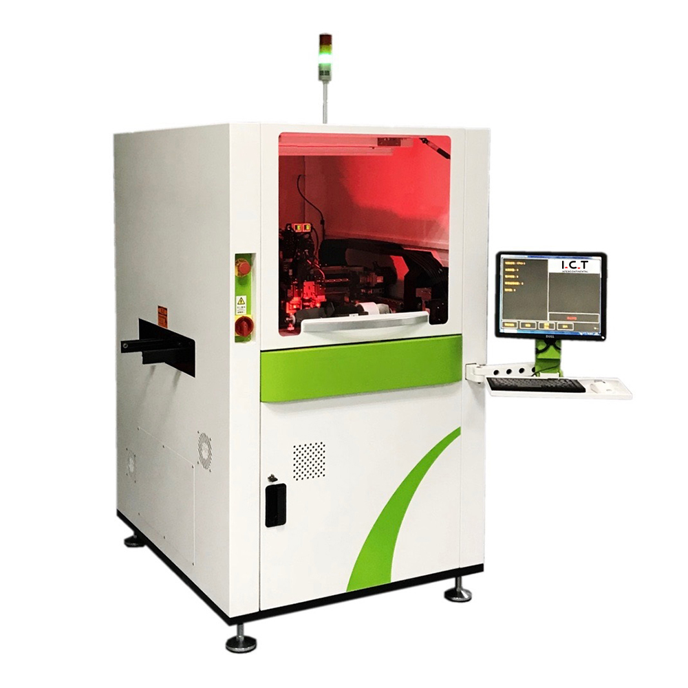 I.C.T |Máquina de colocação de etiquetagem de transferência automática multifuncional SMT de 4 cabeças