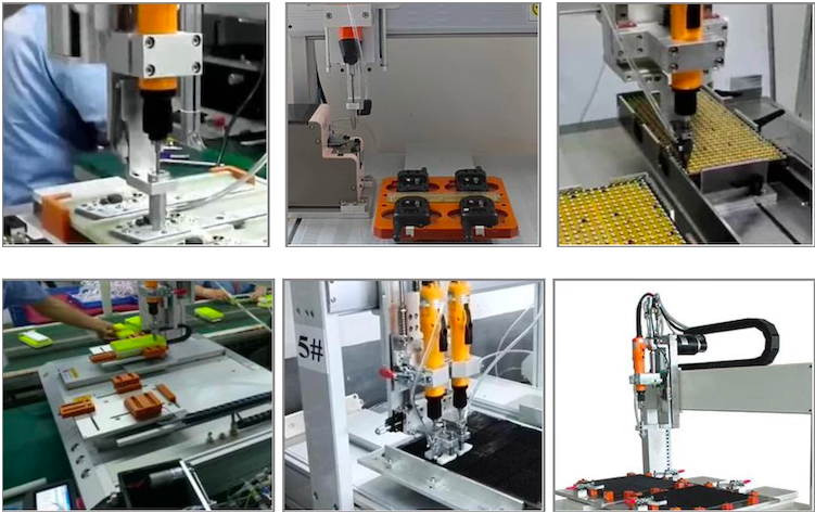 Robô de parafuso de travamento automático