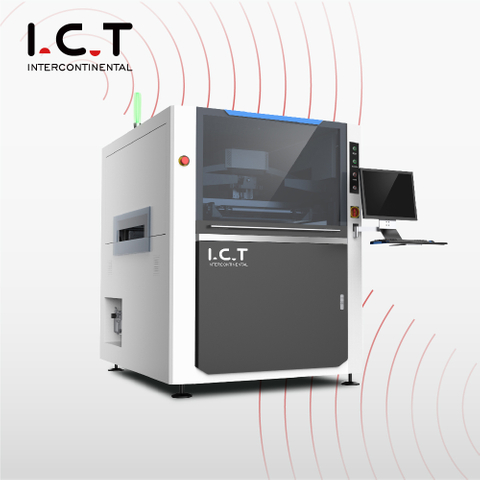 I.C.T |SMT impressora de pasta de solda de tela de montagem de estêncil SMD totalmente automática