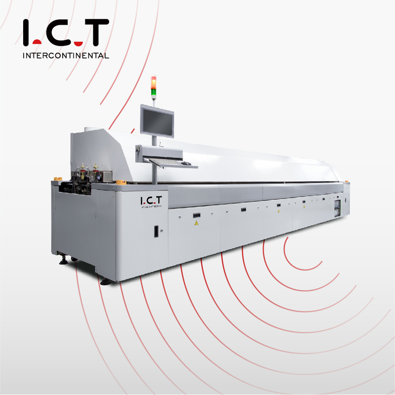 I.C.T |Máquina de forno de refluxo transportador 6 de alta qualidade