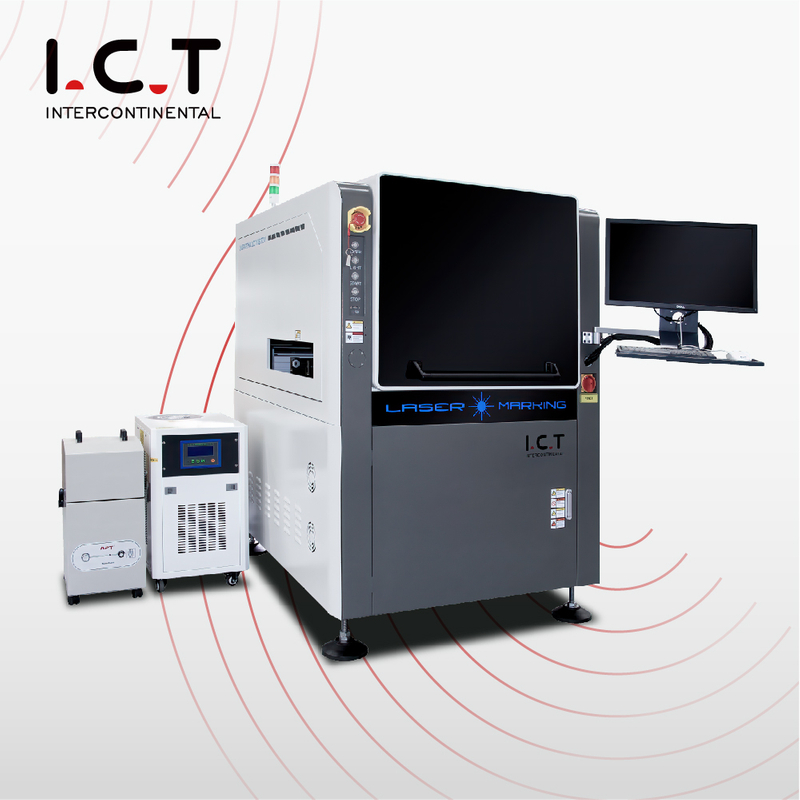 I.C.T |Máquina de marcação e impressão a laser com lâmpada LED de fibra fechada
