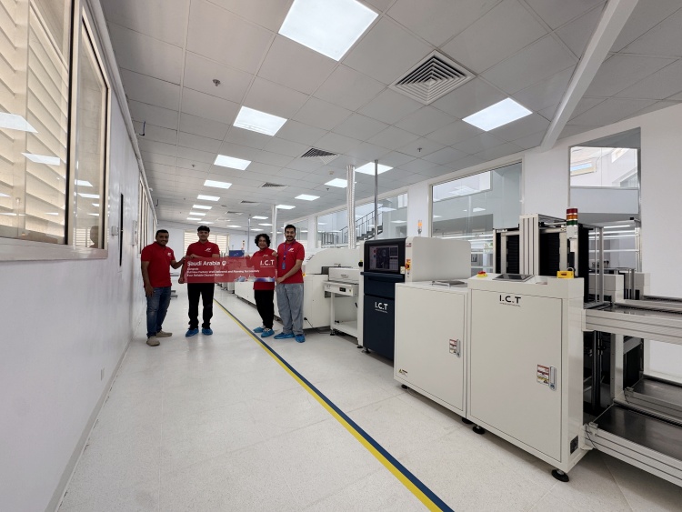 I.C.T linha smt na Ar&aacute;bia Saudita