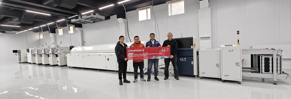 I.C.T SMT e suporte t&eacute;cnico de linha DIP no Uzbequist&atilde;o