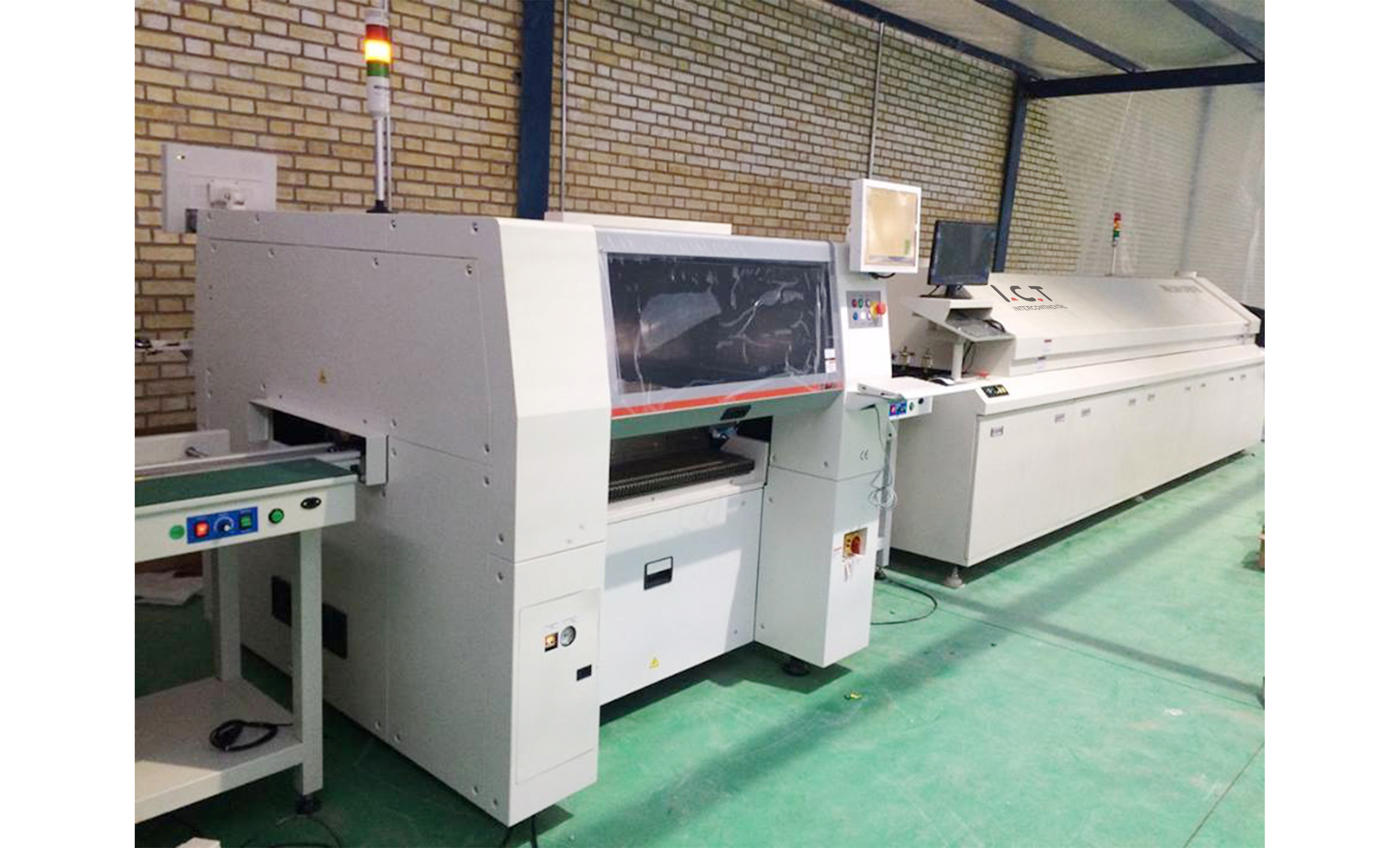 I.C.T Irã-SMT Linha de produção-Hanwha Pick and Place Machine-Reflow Forno