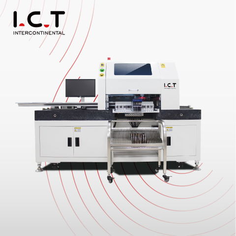 I.C.T |ETA SMD Pick and Place Machine Vision DIP Capacitor SMT Vácuo PCB Máquinas de montagem