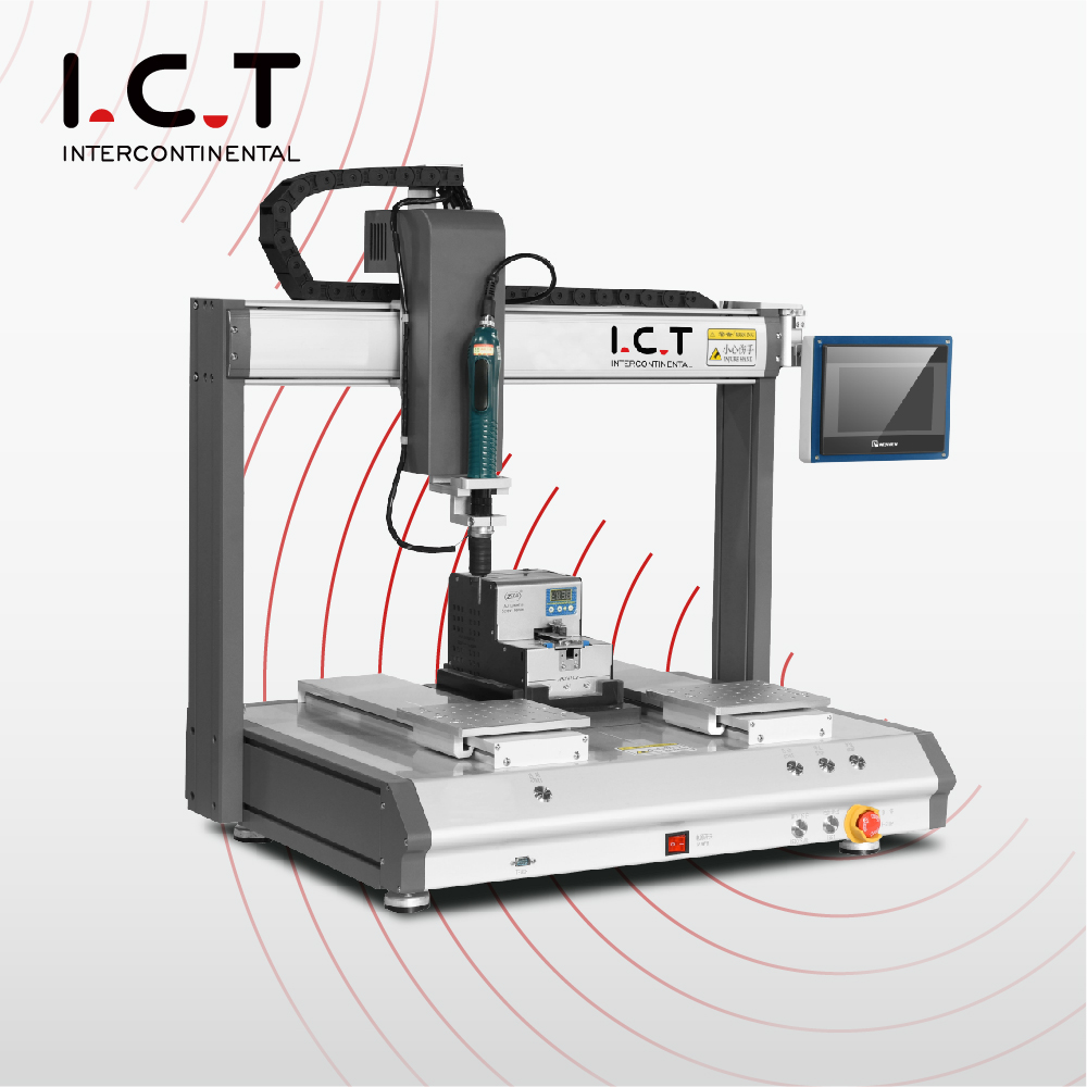 I.C.T-SCR540 |Unidade de robô de parafuso de fixação em linha de fixação automática de mesa 