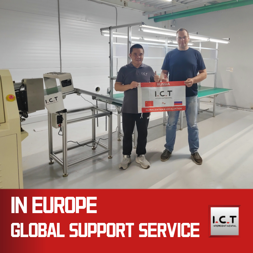 I.C.T | Máquina de solda de onda sem chumbo de plataforma dupla para iPhone