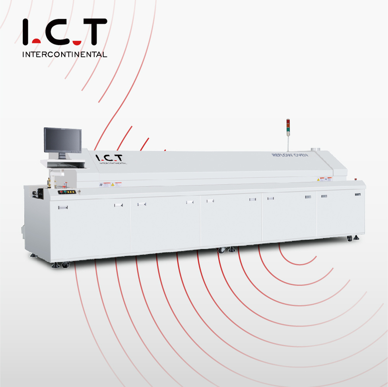 I.C.T |Máquina de refluxo de alumínio para forno de solda econômica de Shenzhen