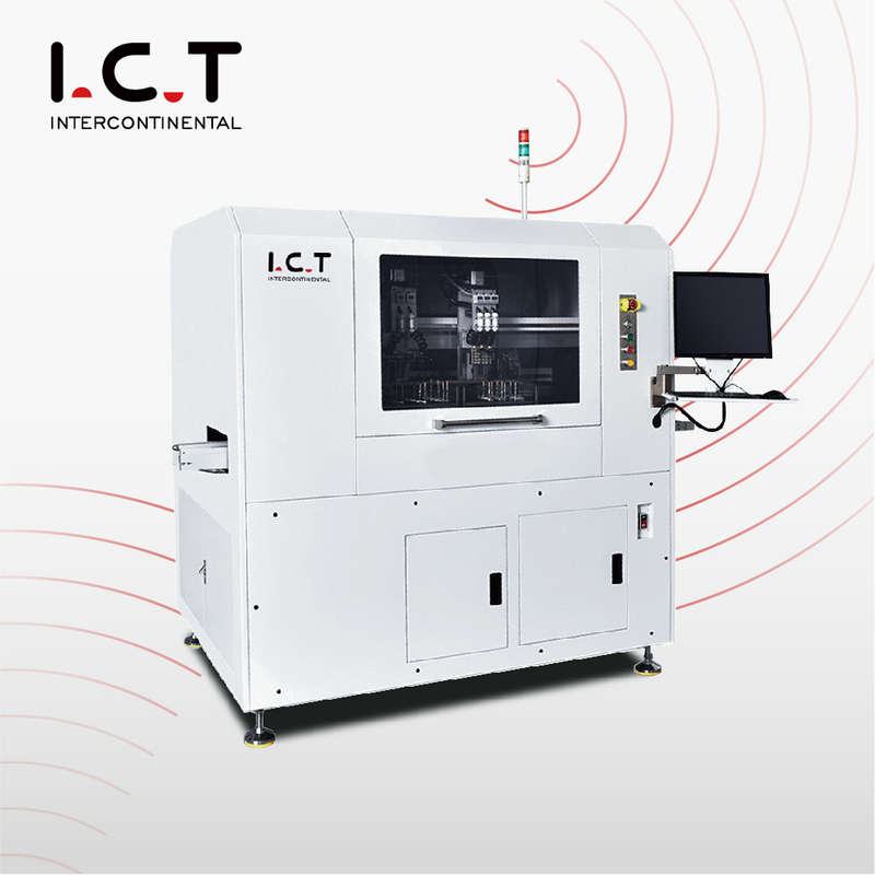 I.C.T |SMT PCB Roteamento CNC Fazendo Máquina Roteador Funcionando PCB