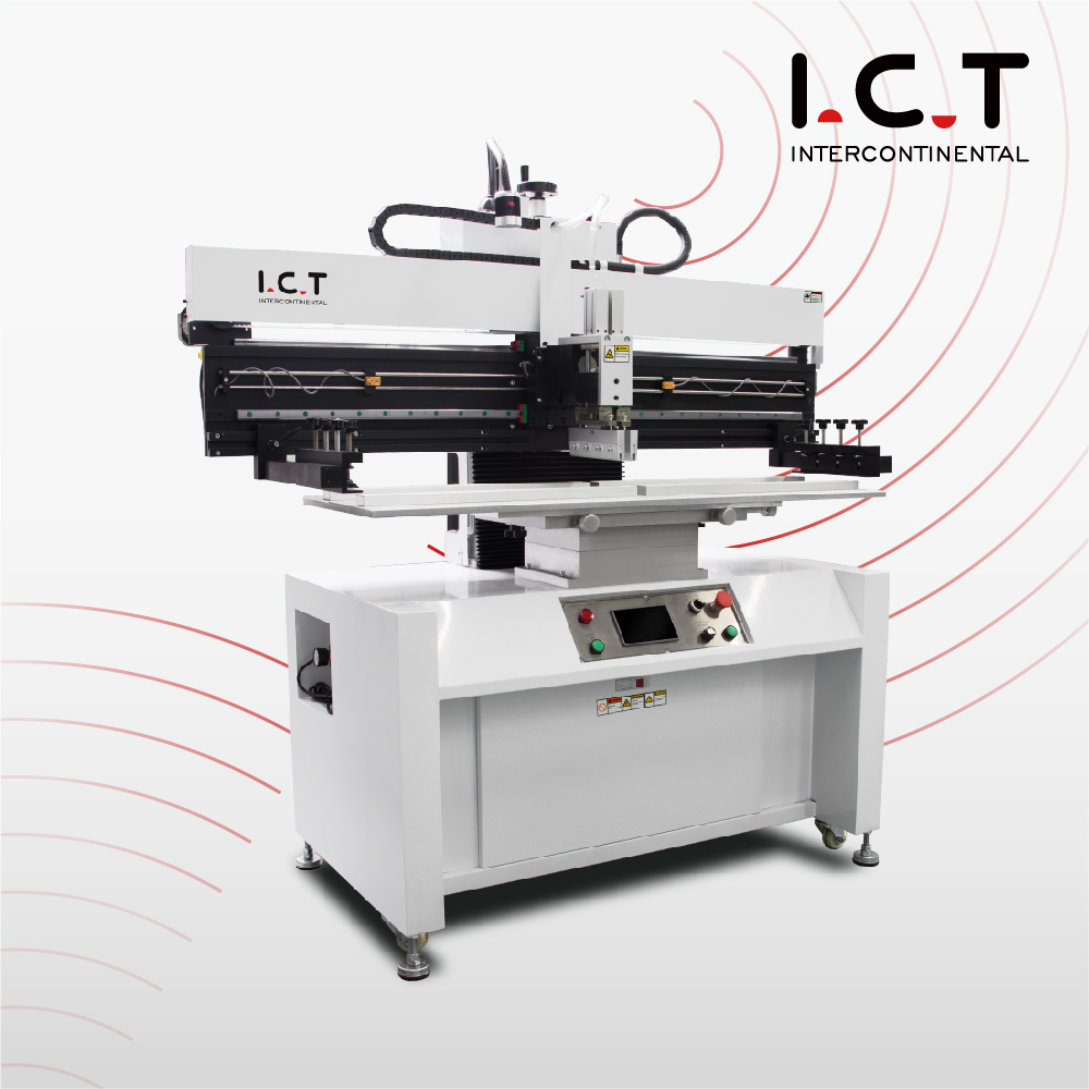 P12 ICT Semi Auto estêncil Impressora SMT PCB Máquina de impressão de pasta semiautomática
