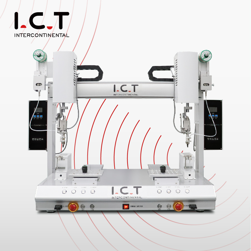 I.C.T-SR250DD |Máquina robótica de solda automática barata para PCB