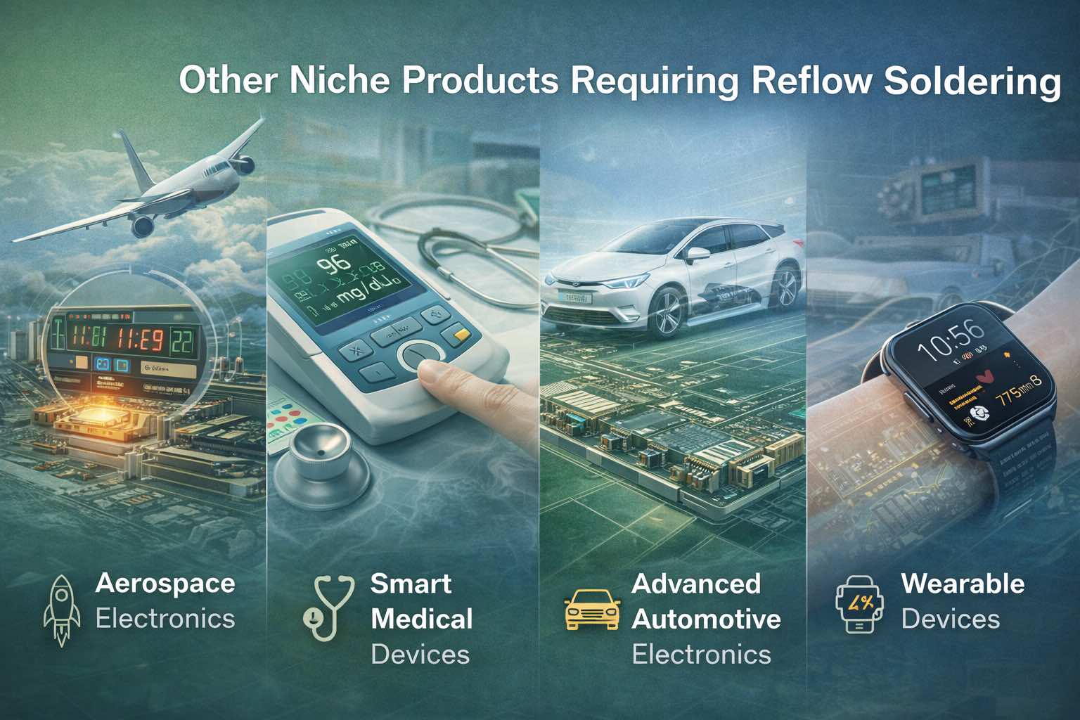 5. Outros produtos de nicho que requerem soldagem por refluxo