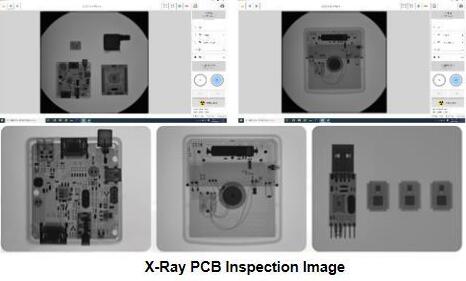 Função de teste de raio X PCB