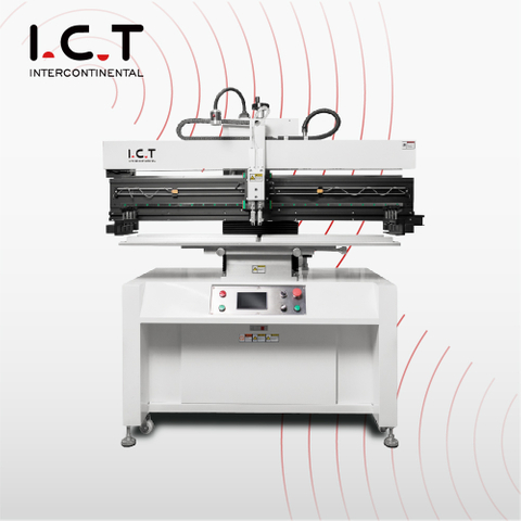 P12 ICT Semi Auto estêncil Impressora SMT PCB Máquina de impressão de pasta semiautomática