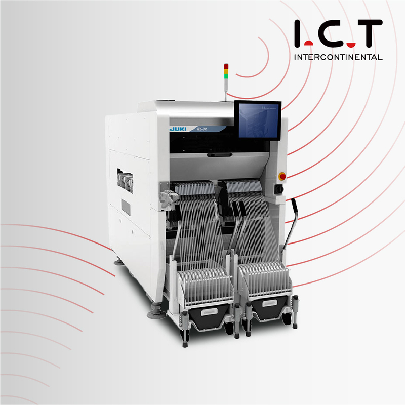 I.C.T |JUKI SMT Mounter PCB Componente CPU Pick and Place Preço de colocação da máquina