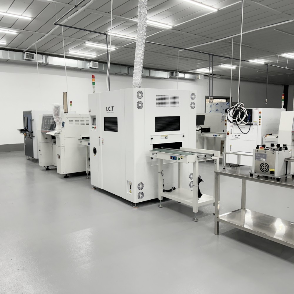 I.C.T-D1200 | Máquina dispensadora de jato on-line para linha SMT