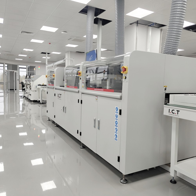 I.C.T-SS550 | Máquina de solda por onda seletiva on-line totalmente automática 