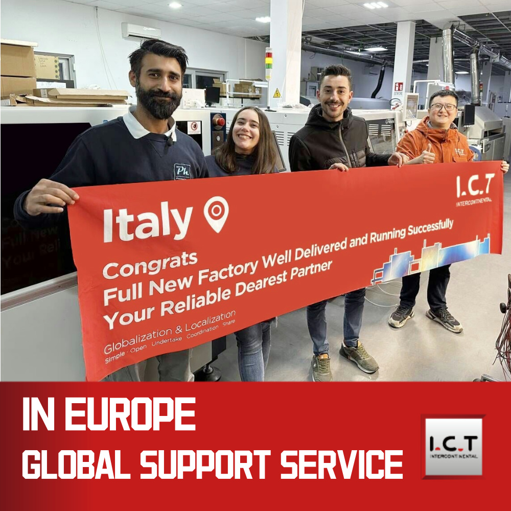 I.C.T | SMT máquina de impressão de pasta de solda automática padrão de linha PCB