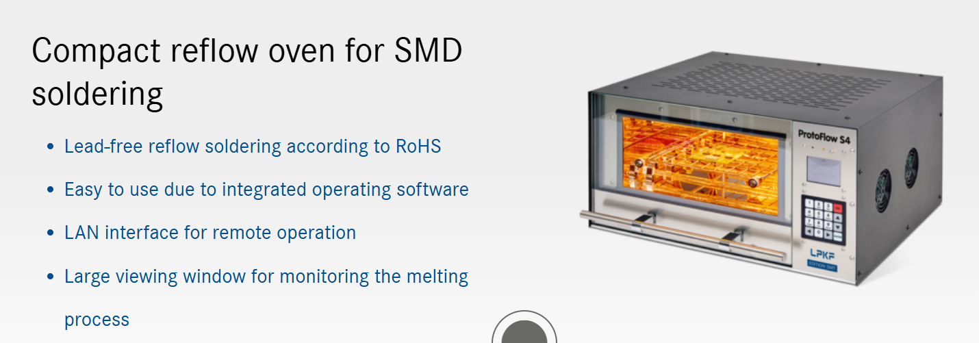 Máquina de solda por refluxo LPKF ProtoFlow S