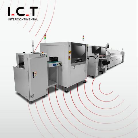 I.C.T |PCB Linha de montagem de grande porte SMT Produção para TV