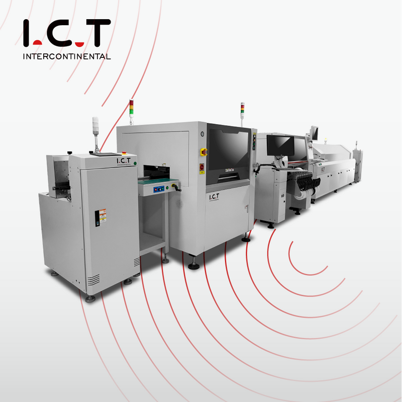 I.C.T |Linha de produção para montagem PCBA SMT PCB