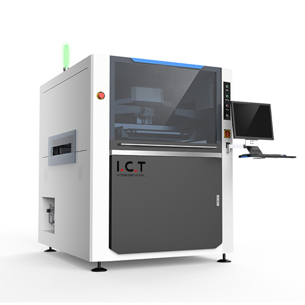 I.C.T-5151 |Impressora de tela de máquina de pasta de solda PCB SMT totalmente automática para LED