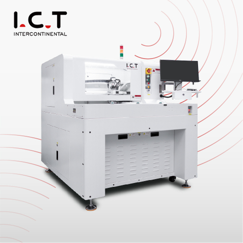 I.C.T |Visão PCB Máquina de fuso de roteador de corte de trabalho