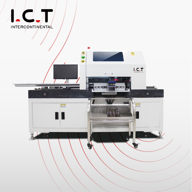 I.C.T |SMD Linha de máquina de produção de solda a vácuo semiautomática