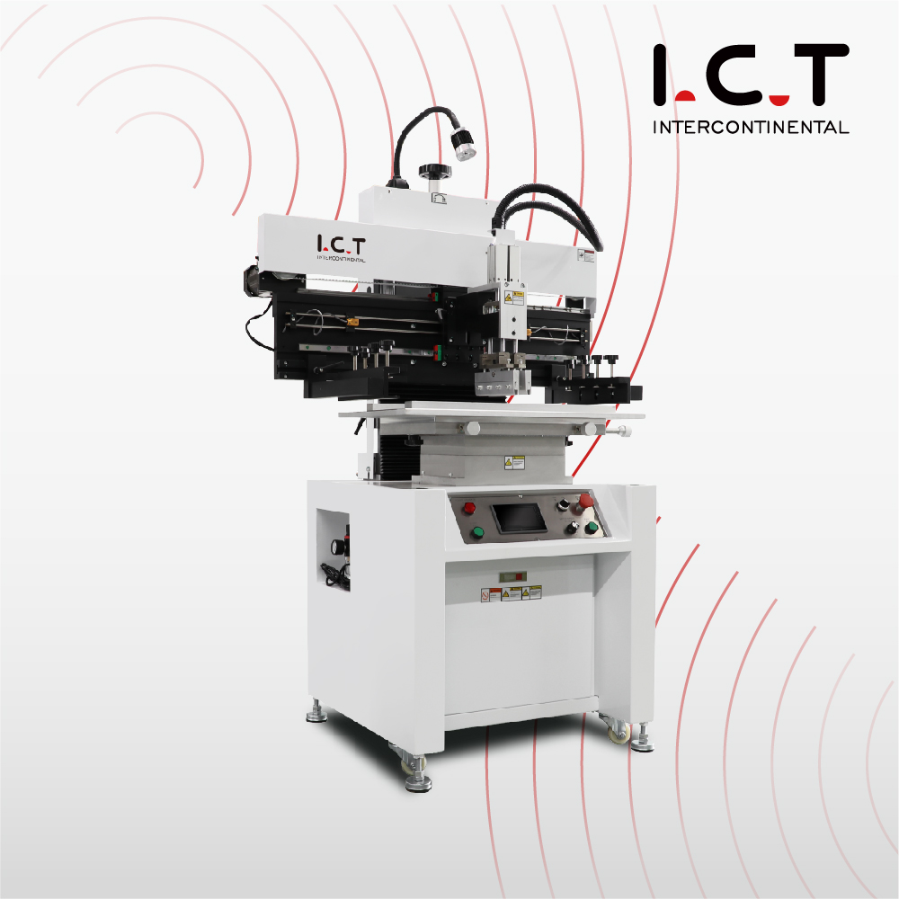 P12 ICT Semi Auto estêncil Impressora SMT PCB Máquina de impressão de pasta semiautomática