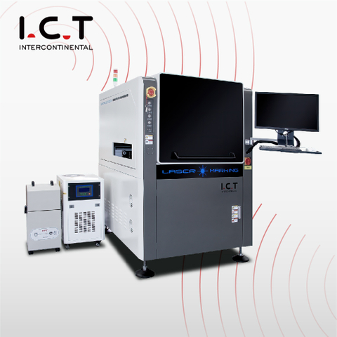 I.C.T |Máquina de marcação a laser on-line uv 3w 5w para qr