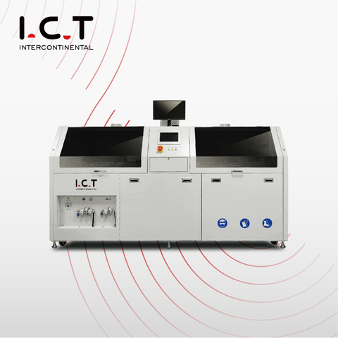 I.C.T |Sistema de máquina de solda de onda Selctive dupla digital sem chumbo de alta eficiência