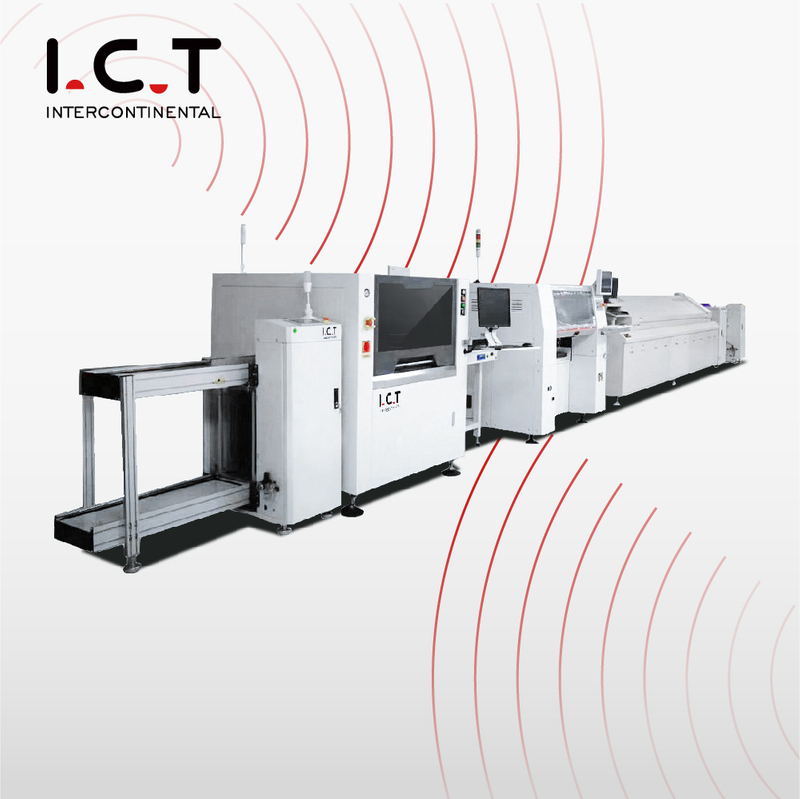 I.C.T |Linha de produção de tela LED totalmente automática fabricação de máquinas para tv